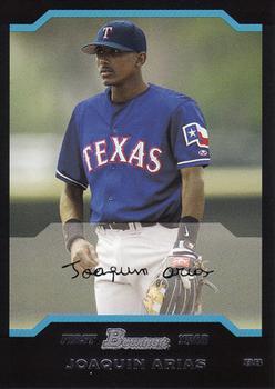 #217 Joaquin Arias - Texas Rangers - 2004 Bowman Baseball
