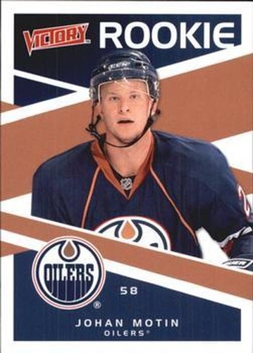 #217 Johan Motin - Edmonton Oilers - 2010-11 Upper Deck Victory Hockey