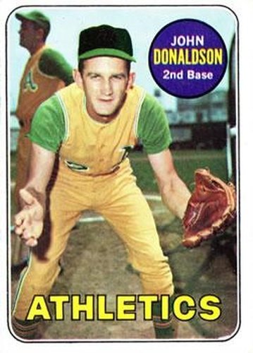 #217 John Donaldson - Oakland Athletics - 1969 Topps Baseball