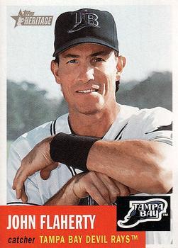 #217 John Flaherty - Tampa Bay Devil Rays - 2002 Topps Heritage Baseball