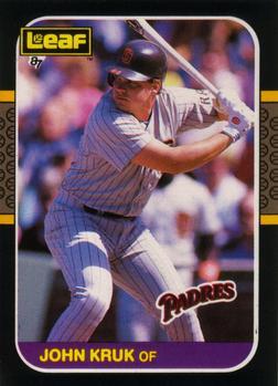 #217 John Kruk - San Diego Padres - 1987 Leaf Baseball