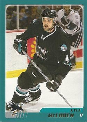 #217 Kyle McLaren - San Jose Sharks - 2003-04 O-Pee-Chee Hockey