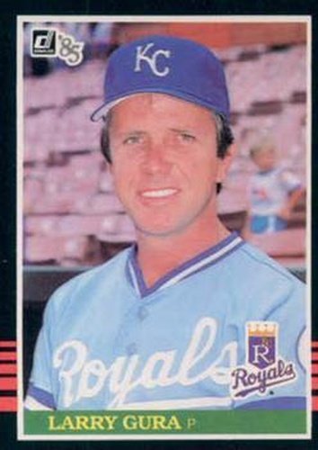 #217 Larry Gura - Kansas City Royals - 1985 Donruss Baseball