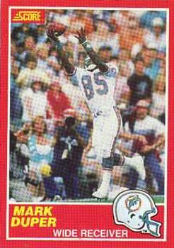 #217 Mark Duper - Miami Dolphins - 1989 Score Football