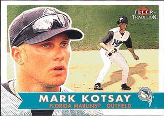 #217 Mark Kotsay - Florida Marlins - 2001 Fleer Tradition Baseball