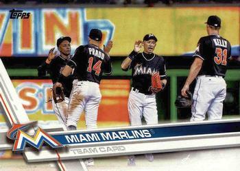 #217 Miami Marlins - Miami Marlins - 2017 Topps Baseball