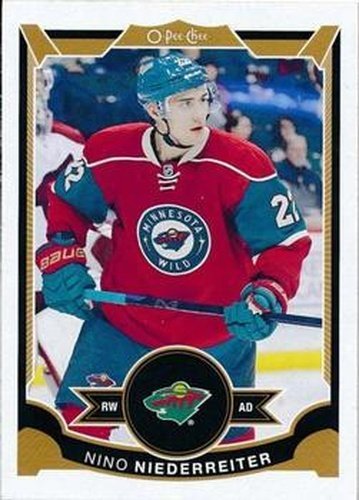 #217 Nino Niederreiter - Minnesota Wild - 2015-16 O-Pee-Chee Hockey
