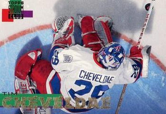 #217 Tim Cheveldae - Winnipeg Jets - 1994-95 Stadium Club Hockey