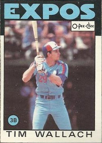 #217 Tim Wallach - Montreal Expos - 1986 O-Pee-Chee Baseball