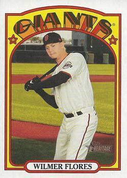 #217 Wilmer Flores - San Francisco Giants - 2021 Topps Heritage Baseball