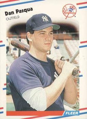 #217 Dan Pasqua - New York Yankees - 1988 Fleer Baseball