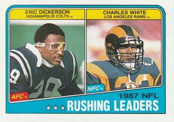 #217 Eric Dickerson / Charles White - Indianapolis Colts / Los Angeles Rams - 1988 Topps Football