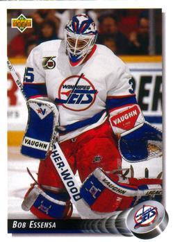 #217 Bob Essensa - Winnipeg Jets - 1992-93 Upper Deck Hockey