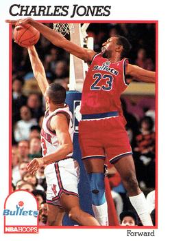 #217 Charles Jones - Washington Bullets - 1991-92 Hoops Basketball