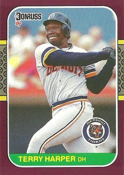 #217 Terry Harper - Detroit Tigers - 1987 Donruss Opening Day Baseball