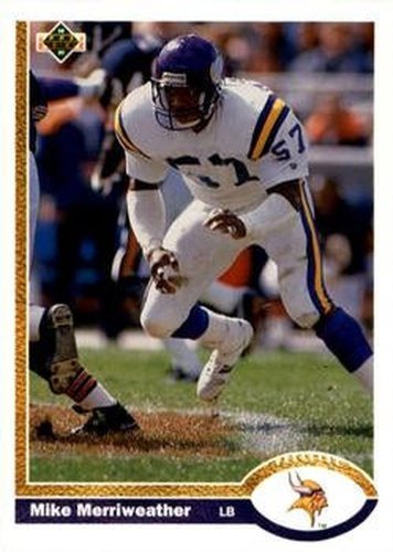#217 Mike Merriweather - Minnesota Vikings - 1991 Upper Deck Football