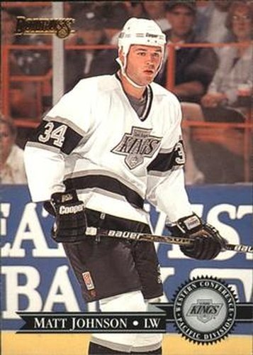 #217 Matt Johnson - Los Angeles Kings - 1995-96 Donruss Hockey