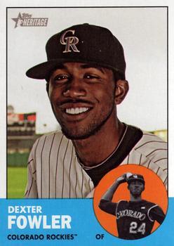 #217a Dexter Fowler - Colorado Rockies - 2012 Topps Heritage Baseball