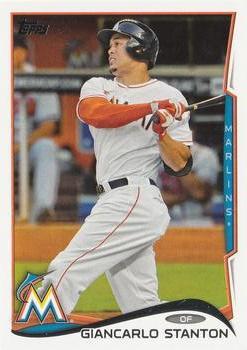 #217a Giancarlo Stanton - Miami Marlins - 2014 Topps Baseball