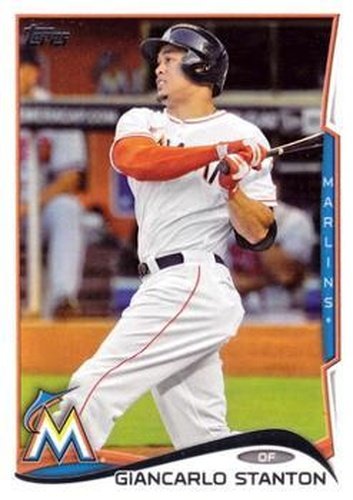 #217c Giancarlo Stanton - Miami Marlins - 2014 Topps Baseball