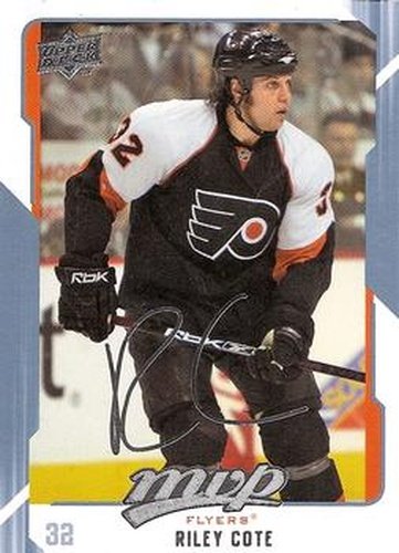 #218 Riley Cote - Philadelphia Flyers - 2008-09 Upper Deck MVP Hockey