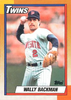 #218 Wally Backman - Minnesota Twins - 1990 O-Pee-Chee Baseball