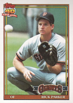 #218 Rick Parker - San Francisco Giants - 1991 Topps Baseball