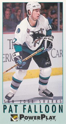 #218 Pat Falloon - San Jose Sharks - 1993-94 Fleer PowerPlay Hockey