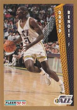 #218 David Benoit - Utah Jazz - 1992-93 Fleer Basketball