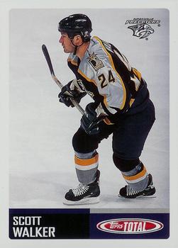 #218 Scott Walker - Nashville Predators - 2002-03 Topps Total Hockey
