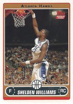 #218 Shelden Williams - Atlanta Hawks - 2006-07 Topps Basketball