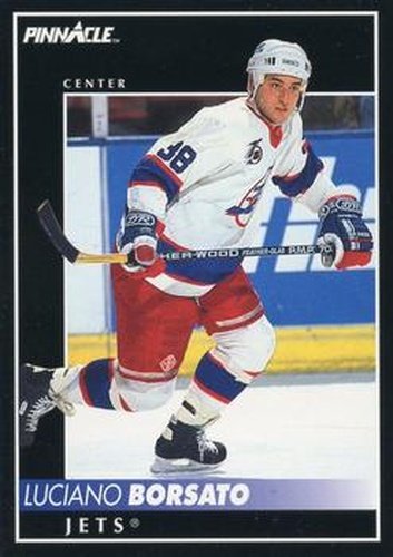 #218 Luciano Borsato - Winnipeg Jets - 1992-93 Pinnacle Canadian Hockey