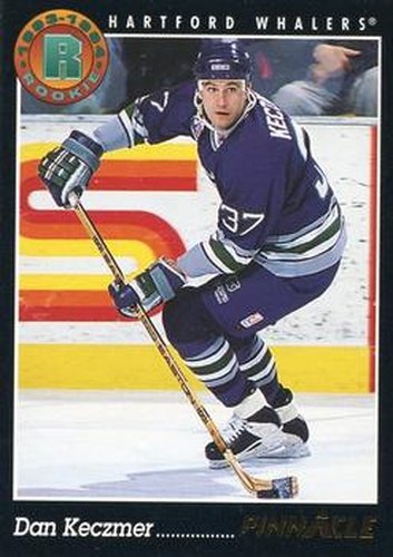 #218 Dan Keczmer - Hartford Whalers - 1993-94 Pinnacle Hockey