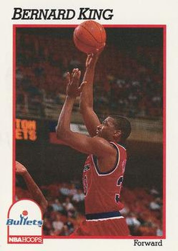 #218 Bernard King - Washington Bullets - 1991-92 Hoops Basketball