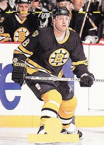 #218 Brent Hughes - Boston Bruins - 1994-95 Leaf Hockey