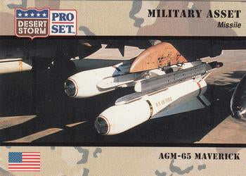 #218 AGM-65 Maverick - 1991 Pro Set Desert Storm