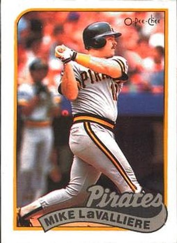 #218 Mike LaValliere - Pittsburgh Pirates - 1989 O-Pee-Chee Baseball