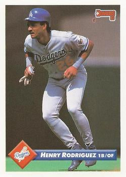 #218 Henry Rodriguez - Los Angeles Dodgers - 1993 Donruss Baseball