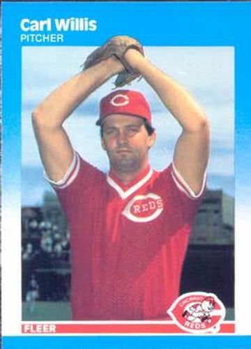 #218 Carl Willis - Cincinnati Reds - 1987 Fleer Baseball