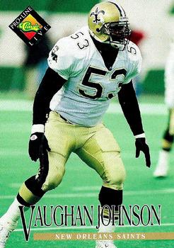 #218 Vaughan Johnson - New Orleans Saints - 1994 Pro Line Live Football