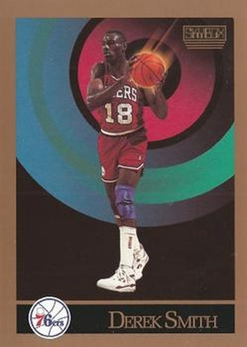 #218 Derek Smith - Philadelphia 76ers - 1990-91 SkyBox Basketball