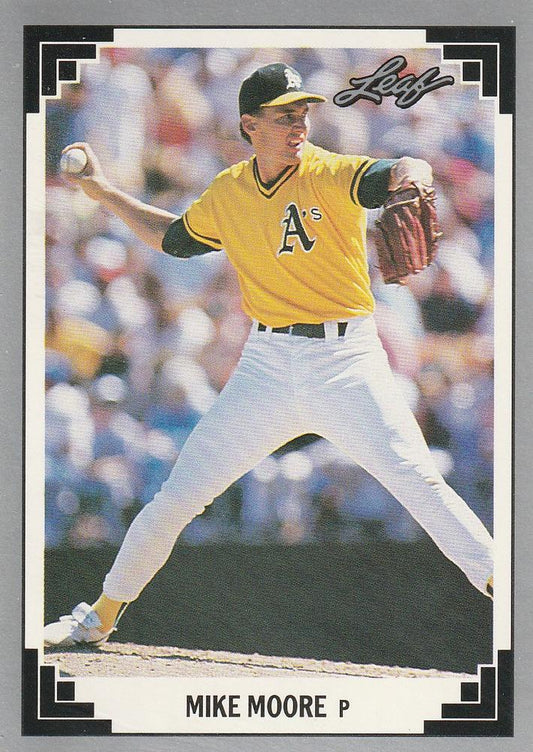 #218 Mike Moore - Oakland Athletics - 1991 Leaf Baseball