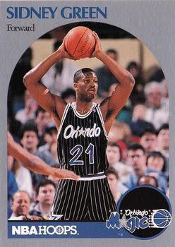 #218 Sidney Green - Orlando Magic - 1990-91 Hoops Basketball