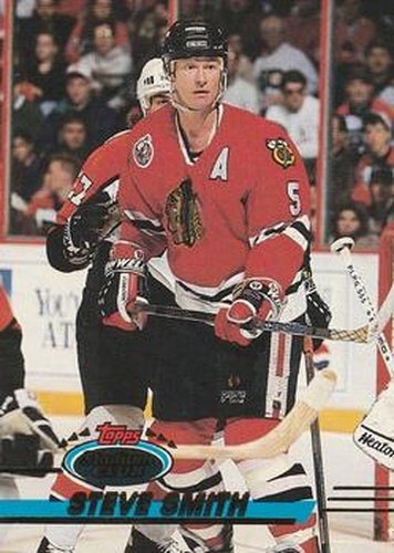 #218 Steve Smith - Chicago Blackhawks - 1993-94 Stadium Club Hockey