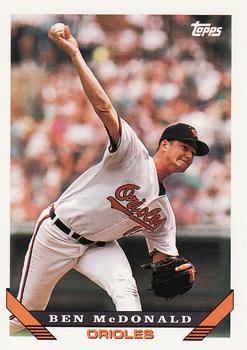 #218 Ben McDonald - Baltimore Orioles - 1993 Topps Baseball
