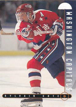 #218 Sylvain Cote - Washington Capitals - 1995-96 Leaf Hockey