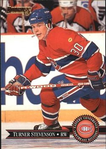 #218 Turner Stevenson - Montreal Canadiens - 1995-96 Donruss Hockey