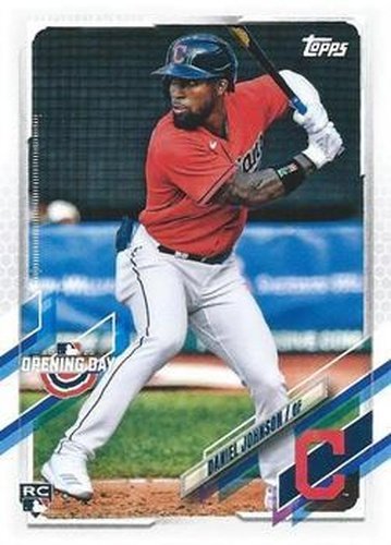#218 Daniel Johnson - Cleveland Indians - 2021 Topps Opening Day Baseball