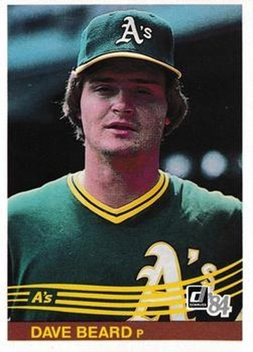 #218 Dave Beard - Oakland Athletics - 1984 Donruss Baseball