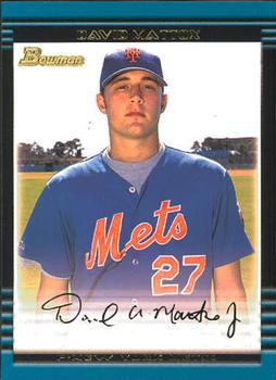 #218 David Mattox - New York Mets - 2002 Bowman Baseball